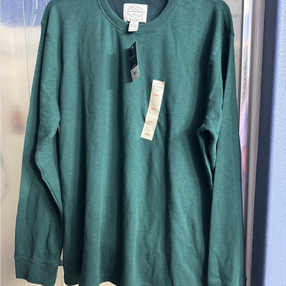 St. John's Bay Teal Long Sleeve Shirt